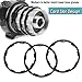 VGEBY Cassette Spacer 3 Pcs/Set, 3 Sizes Headset Spacer with Flywheel Hub Spacer (1mm+1.5mm+2mm) – Cycling Bottom Bracket Axle Washer Gasket for Bicycle Freehub & Bottom Bracket