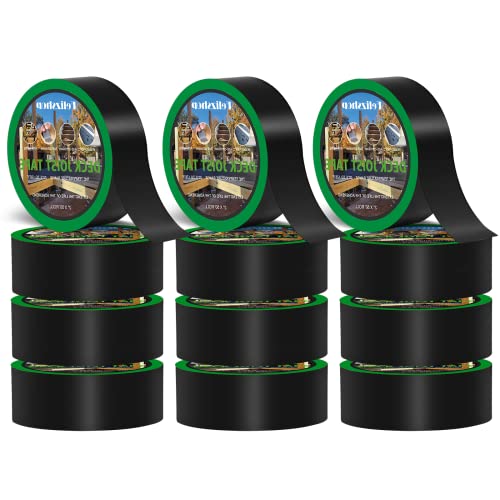 Image of Butyl Joist Deck Tape, 2 inch X 50' Deck Joist Tape Waterproof Flashing Tape, Weather Resistance Self-Adhesive Joist Tape Decking for Deck Joist Beams Protection(12 Rolls)