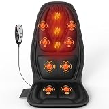 comrelax Back Massager for Chair,Massage Chair Pad Helps Relax Muscle and Relieve Pain, Using in The Office/At Home Seat Massager for Father's Day
