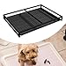 Gralara Dog Potty Tray Toilet Dog Training Toilet Portable, Sturdy, Reusable, Versatile Indoor Outdoor Puppy Supplies, Pee Pad Holder, S