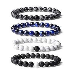 4 Snowflake Lapis Black Volcanic White