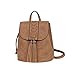 Lady Backpack Casual Rucksack for Women Bohemia Small Bag Waterproof PU with Tassel Vintage Ethnic Style Backpack for Traveling, Shopping, Dating, Party, Holidays (Brown)