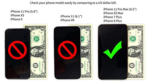 Dockem Executive Sleeve For Iphone 11 Pro Max, Xs Max, 8 Plus, 7 Plus, 6/6S+ (6.5" Models): Synthetic/Vegan Leather With Microfiber Lining, Slim, Simple, Slip-On Case [Dark Brown] #TOP1