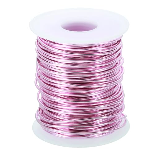 Alambre de manualidades de 1,5 mm ideal para crear bisutería creativa en tono rosa claro