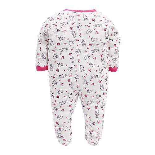 Image of Pooja Baby Rompers Sleepsuit Kid's Cotton All Over Print Night Suits Pack of 3