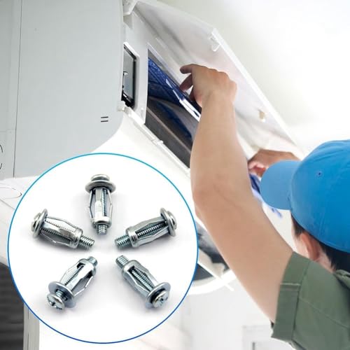 Tsudoku 90 Stück Expansionsschraube, Blütenblattmutter, Jackmuttern, Blütenblattmuttern, Expansionsmutter, Silber