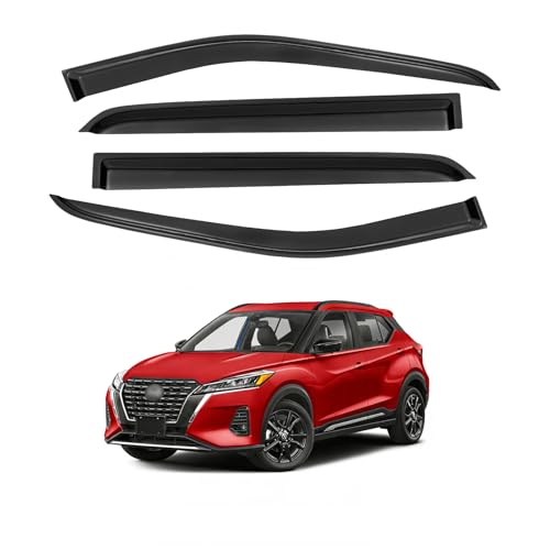 Window Visor for 2018-2024 Nissan Kicks, Out-Channel Rain Guards Shields