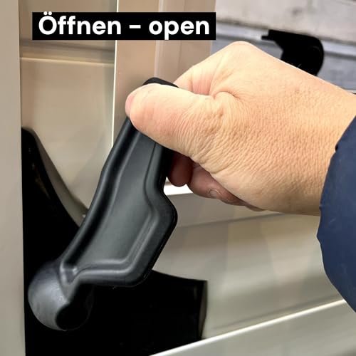 JANSTAHL Großer ergonomischer Schiebetürgriff für Fiat Ducato, Peugeot Boxer, Citroen Jumper Camper und Kastenwagen ab BJ. 06, X250, X290, Extra stabile Ausführung (Glasfaserverstärktes Nylon)