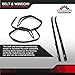 MAPM Driver And Passenger side Inner & Outer Belt Weatherstrip Kit, Weatherstrip Seal Door Window Glass Run Channel Kit For Chevy/GMC Truck, 1981-1991