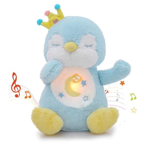 seOSTO Peluche Qui Respire, Loutre Qui Respire avec Lumières et Musique, Peluche Musicale Bebe,Respire Découvertes Sensorielles Bebe,Cadeau pour...
