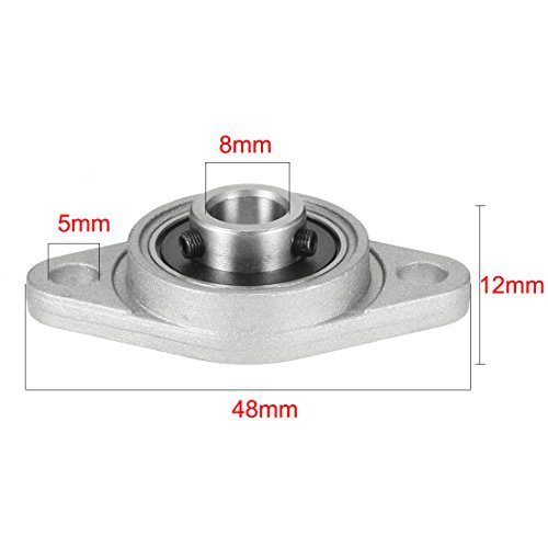 image for uxcell a17053100ux0131 Uxcell a17053100ux0131 4pcs KFL08 8mm Zinc Allo