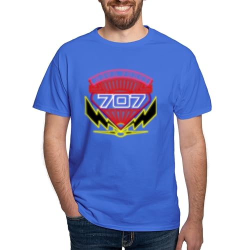 CafePress 707 Megaforce Black T Shirt Men's Traditional Fit White Casual Tshirt