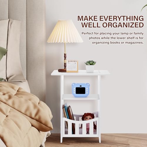 Mesa de tocador y dormitorio de 15.6 pulgadas blanca moderna 5