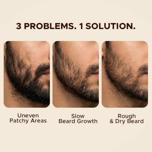 Image of The Man Company Beard Growth Oil for Men | 30ml | Fast Beard Growth | Promotes Thick Beard| Reduces Patchy Beard | 3% RootBioTec + Thyme | Fast Absorption & Lightweight
