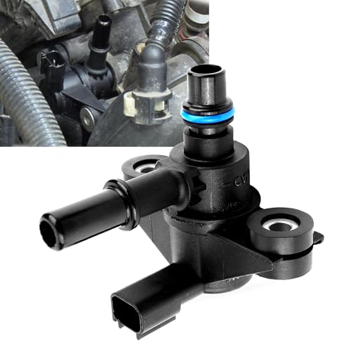 Titgoes 1 PC Vapor Canister Purge Valve, Automotive Replacement EVAP Canister Valve, OEM #9U5Z9C915AB AU5Z-9C915-B 9U5Z-9C915-A, Compatible with Ford (Black)