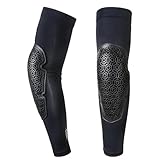 Confortable et respirant WRWRW Moto équitation manchon de glace souple coudières Motocross vtt BMX DH ATV CE équipement de protection VTT coudière protecteur(XL)