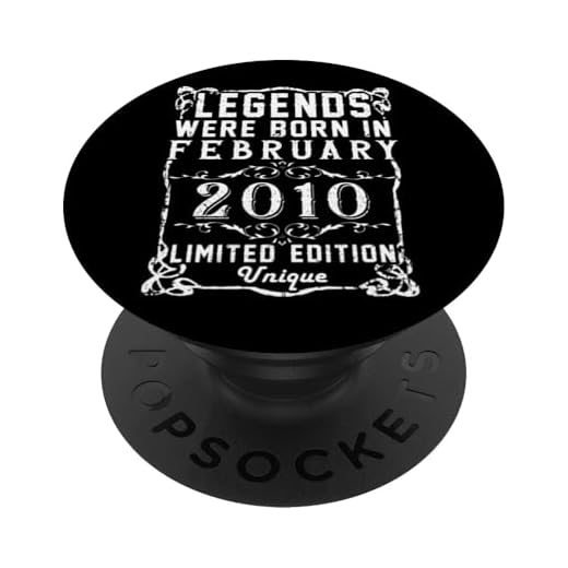 Cumpleaños Febrero 2010 Edición Limitada Regalo February PopSockets PopGrip Intercambiable