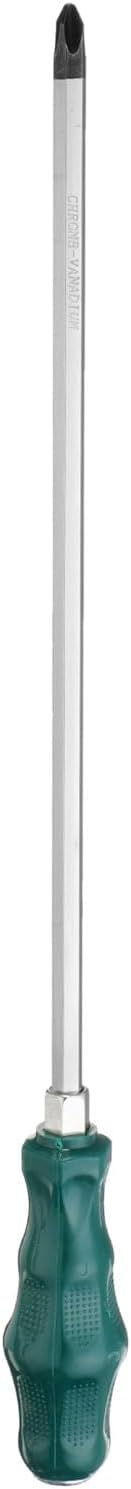HARFINGTON PH3 Phillips Screwdriver #3 15.7" Magnetic Demolition Screwdrivers 11.8" CR-V with Ergonomic Handle for DIY Repairing, Green
