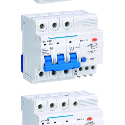 Disjoncteur de fuite 2P 6A avec coupure instantanée NB7LE-32