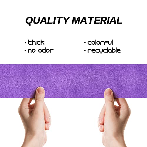 Hdo Crepe Paper Streamers, 8 Rolls 656 Ft Party Streamers Kit, White Purple Gradient Streamer Decoration For Birthday Anniversary Baby Shower Wedding Decorations, 1.8 Inch X 82 Ft/Roll #TOP3