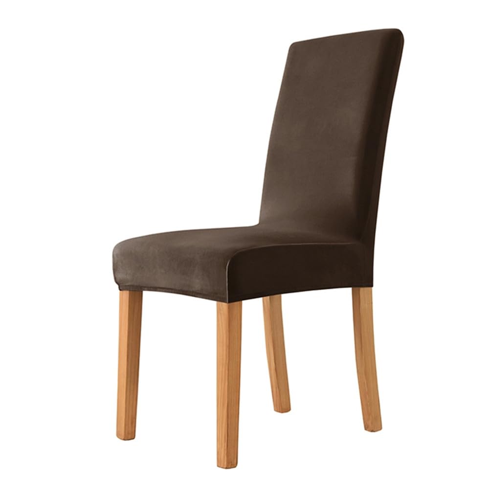 Housses de chaise en velours lot de 6 pour salle à manger et bureau