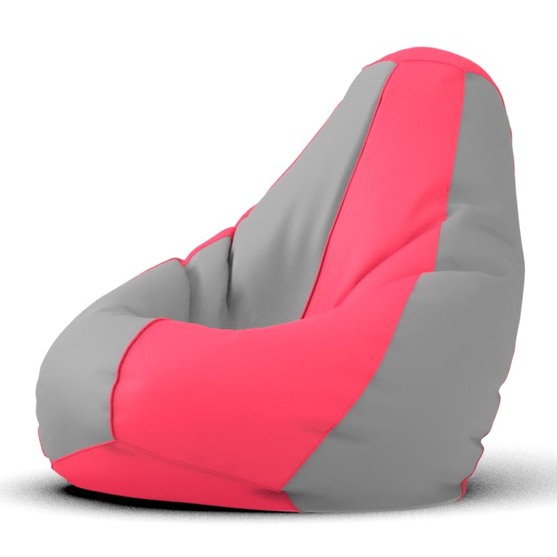 Image of Bean Bag Chair Cover | Size: 3XL | Color: Light-Grey Pink | Without Beans | Premium Leatherette Cover (CMF 3765)