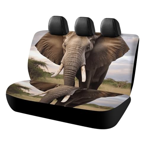 Housses de siège de voiture éléphant pour protéger la banquette arrière des taches