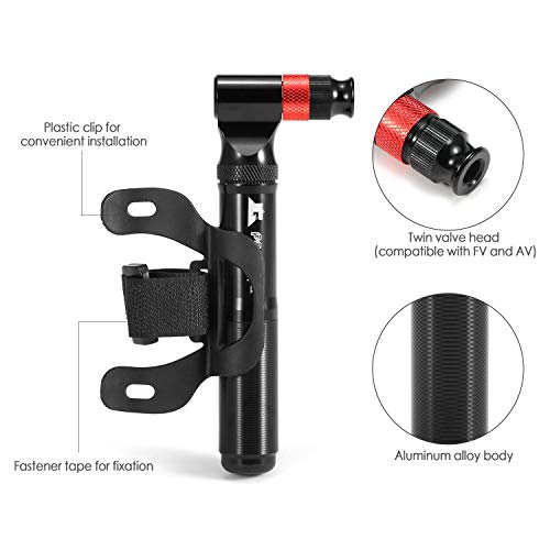 Insuflador de bicicleta, Romacci Bomba de ar comprimido 160PSI Bomba de ar de ciclismo Bomba de pres