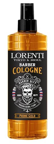 Lorenti Prime Gold Aftershave Barber Cologne for Men | Long Lasting Mens Cologne - Clean, Refined, Masculine Perfume for Men - Clean & Sterilize Skin 400 mL