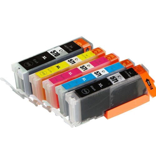 BVH Direct 5PK PGI-570XL CLI-571XL Ink Cartridges Compatible with Canon Pixma MG5750 TS5050 MG5751 MG5753 MG6850 MG6851 MG6852 TS5051 TS5053 TS5055 printer