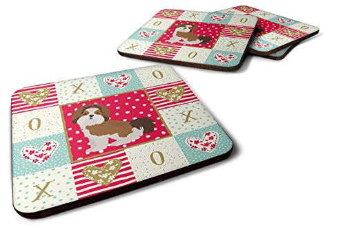 Caroline's Treasures CK5844FC Imperial Shih Tzu Puppy Cut Love Foam Coaster Set of 4
