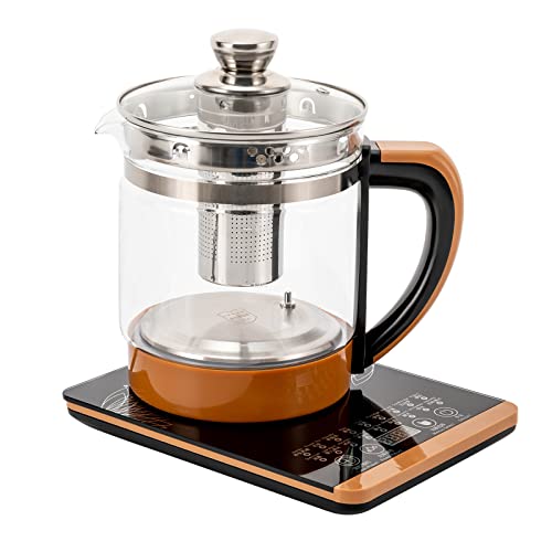 Electric Glass Kettle Electric Kettles for Boiling Water for 1.8 L, Glass Electric Tea Kettle Health Pot Heat Retention with Tea Infuse, Temperature Control Tea Maker with 18 Smart Menu, ??? ???