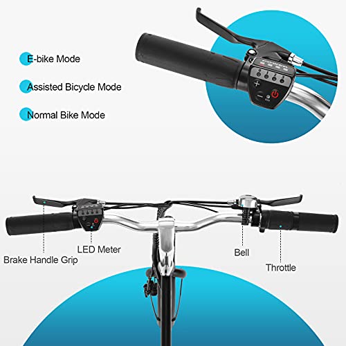 Ancheer Folding Electric Bicycles, 16-Inch Electric Bike With 8Ah Removable Battery, 15-30 Miles Range Power-Assist City Ebikes For Adults #TOP3