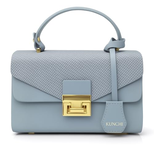 Image of KUNCHI CREST Women's Structured Handbag with Sling Strap | Premium Textured Flap Bag | Elegant Designer Purse for Party, Wedding & Office