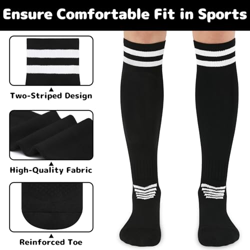 Image of Olreco Kids Soccer Socks Youth Baseball Socks Men Women Softball Sock for Girls Boys Football Sock Men Team Sports Accessory
