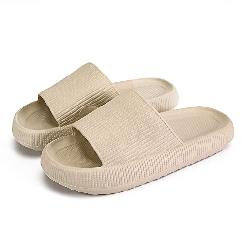 rosyclo Cloud Slippers for Women and Men,Massage Comfy Non-Slip Shower Bathroom Slides House Cloud Cushion Pillow Slides Sandals for Indoor& Outdoor Slippers