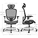 Staples Hyken Ergonomic Swivel Task Chair, Adjustable Office Chair with Breathable Mesh and Lumbar Support, Perfect for Home and Office, Black