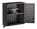 Suncast Commercial 4 Cubic Ft. Heavy-Duty Resin Wall Cabinet with Adjustable Metal-Reinforced Shelf, and Lockable Handles for Indoor and Outdoor Storage, Black, Made in the USA
