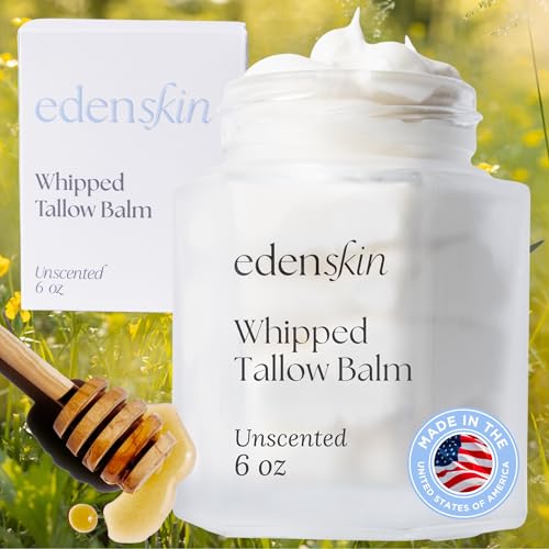 Grass Fed Beef Tallow for Skin, 6oz - Unscented Tallow and Honey ...