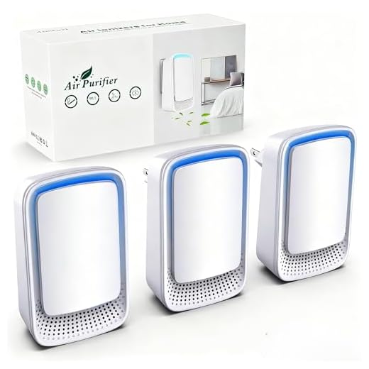 Air Ionizers for Home (3 Pack), Negative Ion Generator, Quiet Air Freshener for Bedroom, Office, Kitchen, Portable Air Filter Odor, Smoke Dust, Pets, Eliminator, Mini Air Cleaner