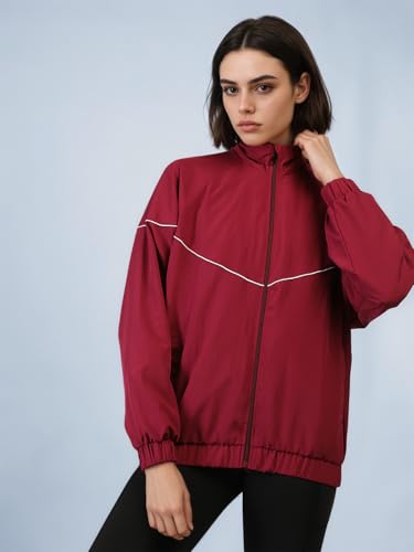 Image of CHKOKKO Sunscreen Jacket for Women Zipper Sports Jacket | UV Protection | Sun Protective | Lightweight Water Resistant | Riding Biker | Outdoor Travel Gym Running