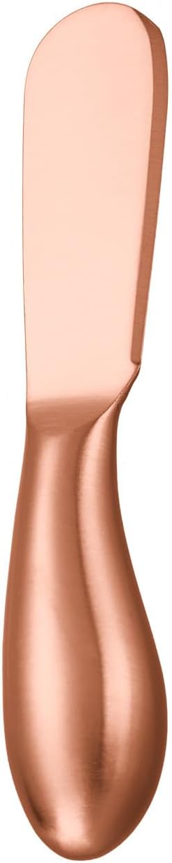 Silverware Set, 1/4/6/8/10/12 Pieces Stainless Steel Thick Cheese Butter Knife Household Baking Jam Pizza Butter Knife(Rose Gold,10 Pieces)