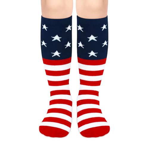 Image of Olreco 1 Pack Toddler Kids Youth Soccer Socks Girls Boys Baseball Socks Youth Knee High Softball Football Accessories Cotton