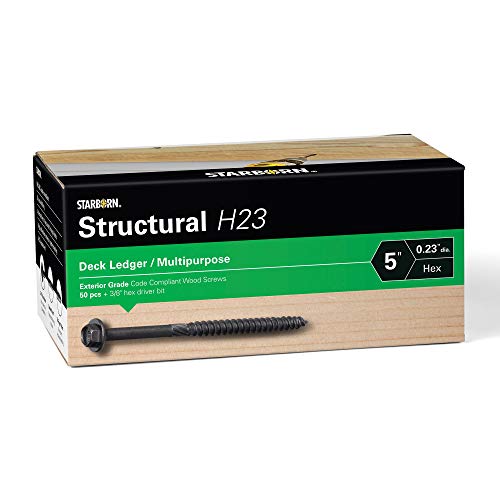 Starborn Structural H23 Deck Ledger Multi-Purpose Wood Screw (50, 5