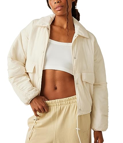 ジャケット・アウター ORGUE No collar pearl coat Beige SALE】No collar pearl coat