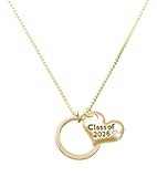 Large Karma Circle Plated Class of 2026 Heart Necklace&comma; 17&period;5&plus;2"