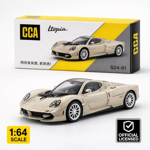 Image of Wizplex CCA Officially Licensed Pagani Utopia 1:64 Scale Die Cast Metal Car - Collectible Alloy Hypercar Model with Free-Rolling Wheels, Display Showpiece for Kids 3+ & Car Enthusiasts