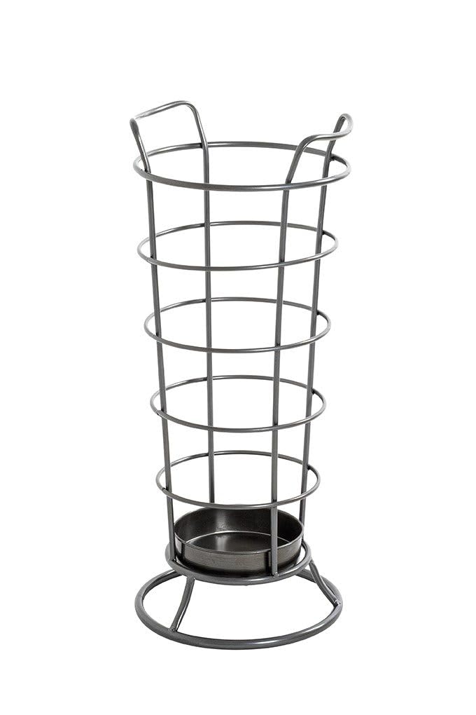Porte-parapluies HAKU anthracite en métal moderne haut de 65 cm
