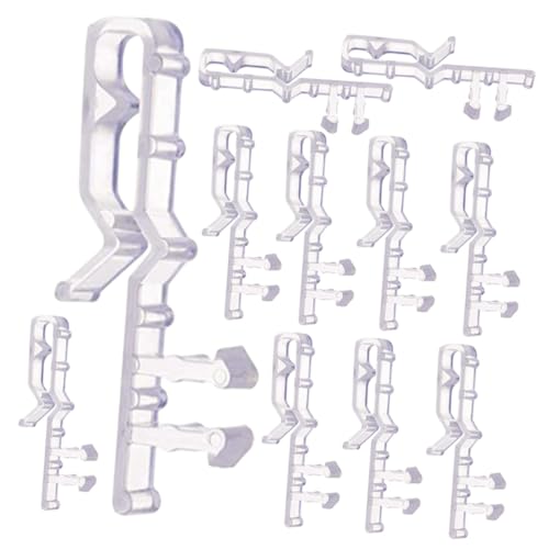 ULDIGI 12Pcs Transparent Blind Retainer Clips for Valance Lightweight Window Blind Clips Easy Installation Wear Resistant Curtain Accessories for Home Decor