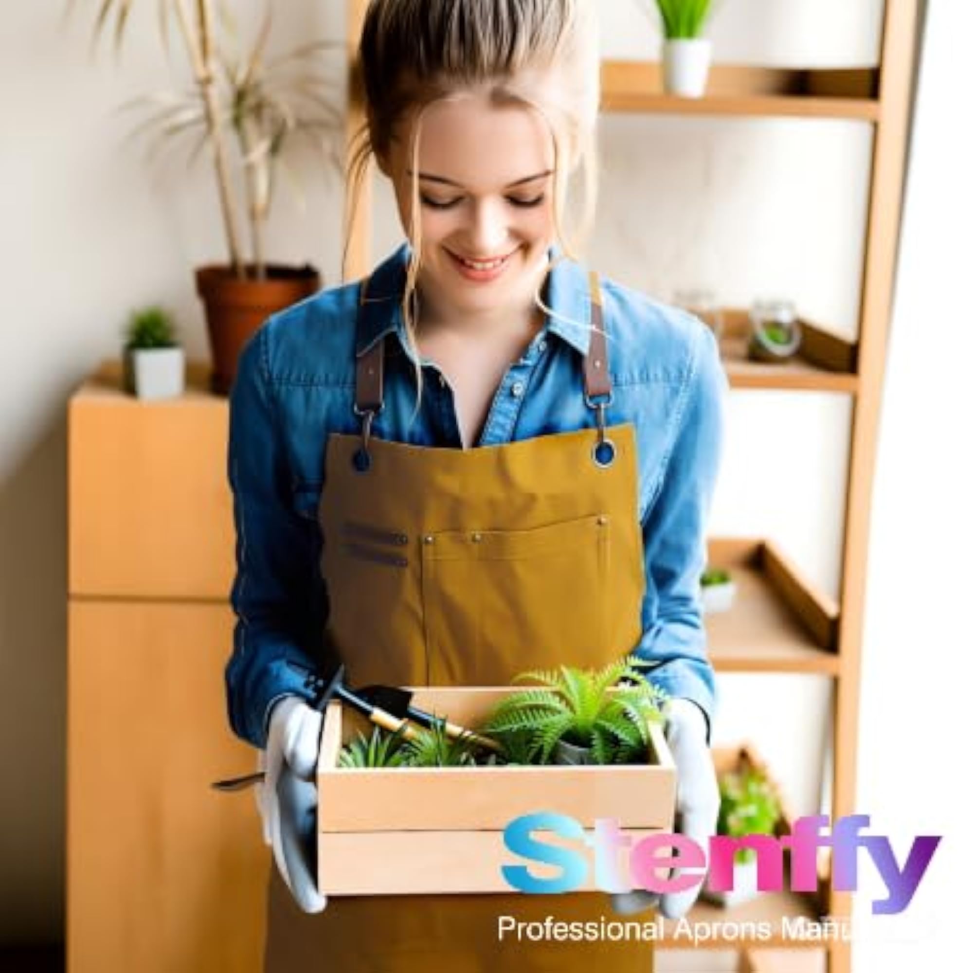 Adjustable Cotton Canvas Work Apron for Men & Women
